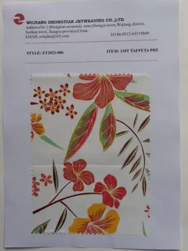 210t 75D Taffeta Printing lining