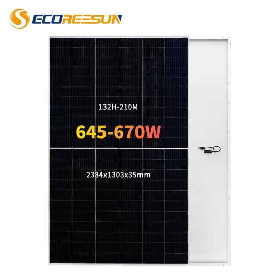 Ecoreesun 645W-655W Monocrystalline Half Cell Bifacial Solar Panel for Home Use