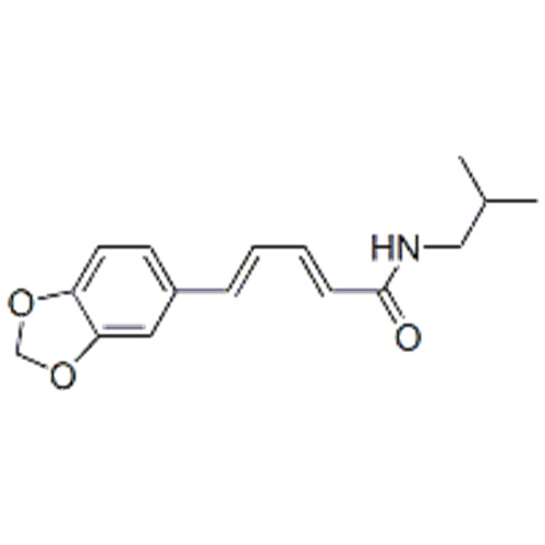 2,4-Pentadienamide,5-(1,3-benzodioxol-5-yl)-N-(2-methylpropyl)-,( 57262548,2E,4E)- CAS 5950-12-9