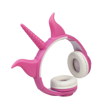 Auriculares de regalo populares para niños lindos auriculares con cable de unicornio de unicornio de unicornio