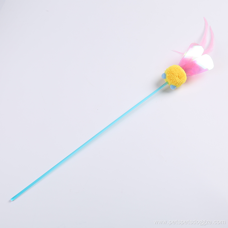 Cat Feather Teaser Wand CatTeaser toy