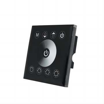 86*86 सिंगल कलर डिमर टच पैनल 12V/24V 4A SMD2835 एलईडी स्ट्रिप के लिए