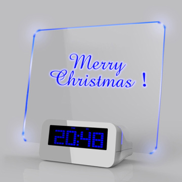 tablet led clock with temperature display