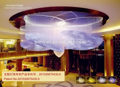 Hotel Sofitel Guangzhou Sunrich unique design fiber optic hotel grand hall project lighting