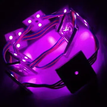 Blue Waterproof Smd Led Module Smd3528 Dc12v With 3 Chips For Commercial Advertising