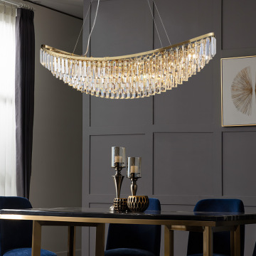 Lámparas de araña de cristal de oro modernas para iluminación de boda de villa de hotel de lujo