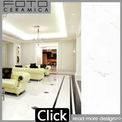 Caesar White Glazed Marble Floor Tile 600X600