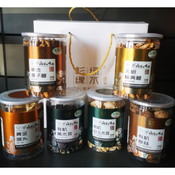 Deliciosa caixa de presente de cogumelos