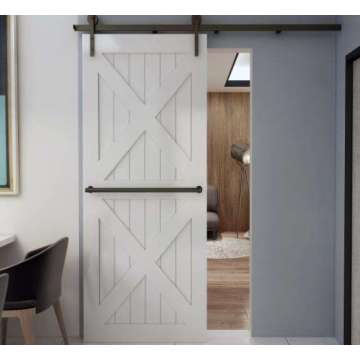 Interior barn door aluminum double sliding