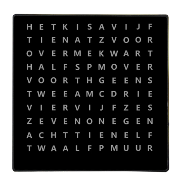 CHEETIE CP37S LED Word Clock - Dutch Text Display with USB Cable