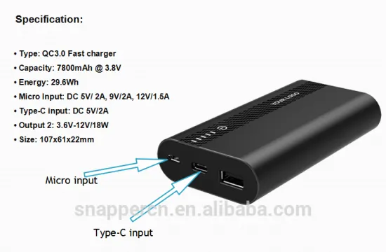 Wholesale colorful powerbank QC3.0 Type-C 6000mah