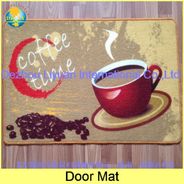 custom home textile anti slip nylon door mat lever pile printed mat dog