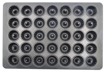 Rk Bakeware China Full Size 18*26 Inch 35 Compartment Mini Fluted Ring Cake Pan