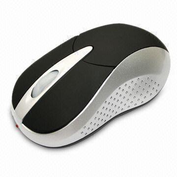 Wireless Optical Mouse, Works on Any Surface Except Glass, USB and U + P Combo Ports are Available