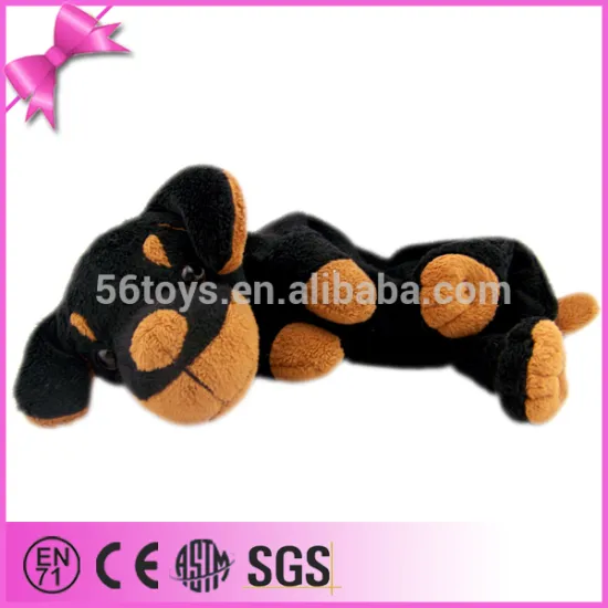 custom high quality soft dog realistic plush toy dog