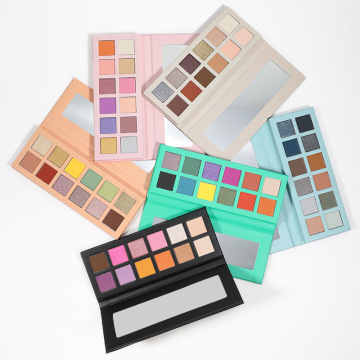 Matte Sweatproof Waterproof Eyeshadow Palette - Label Peribadi Palet 12 -warna
