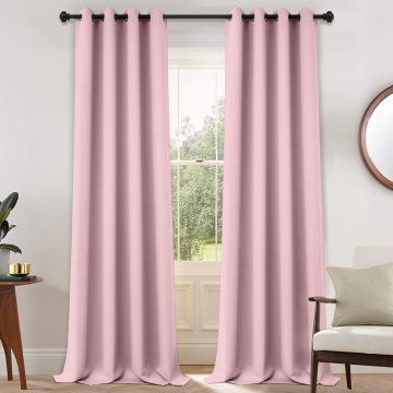 Rèm che màu hồng dài 108 inch