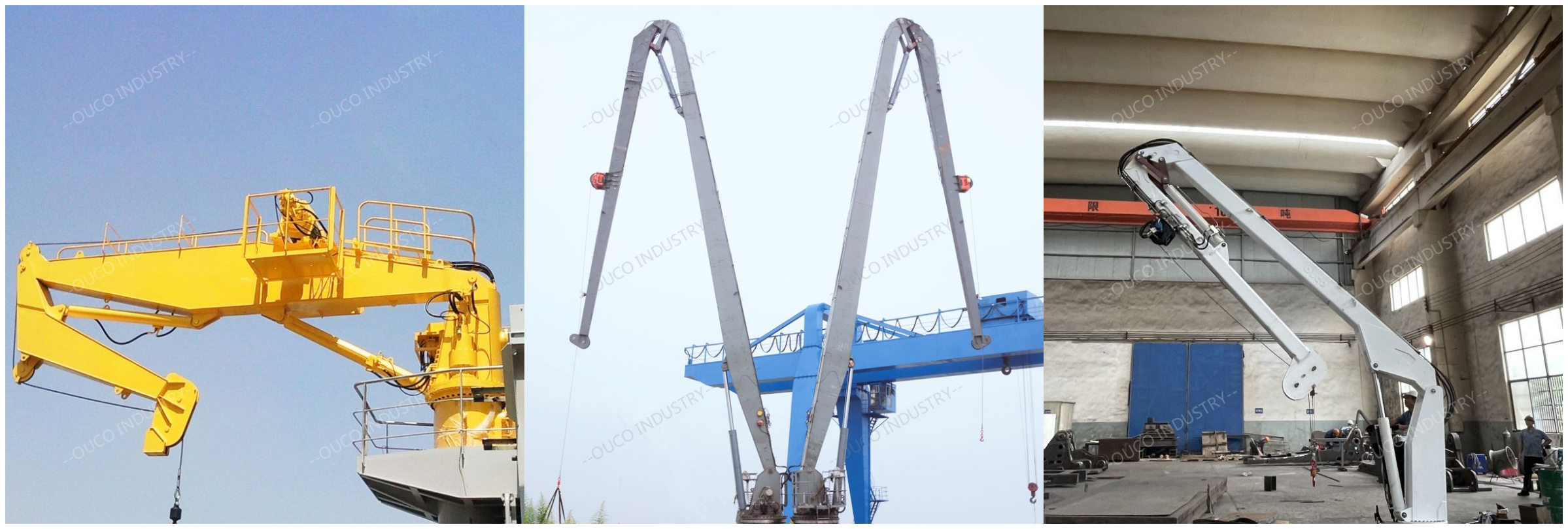 knuckle boom marine crane