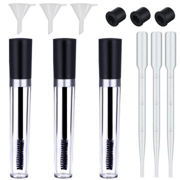 Plastic Empty Eyelash Mascara Brushes Tube