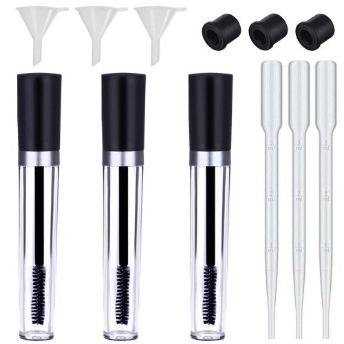 Plastic Empty Eyelash Mascara Brushes Tube