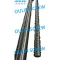 Bimetallic High Speed Screw and Cylinder with Spiral Slots, Cooling Jacket