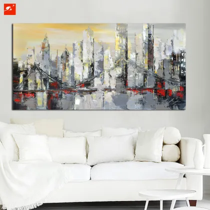 Abstract Big City Vibe Wall Art