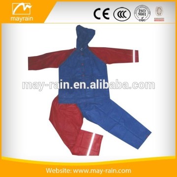 2016 high quality kids pvc rainsuit