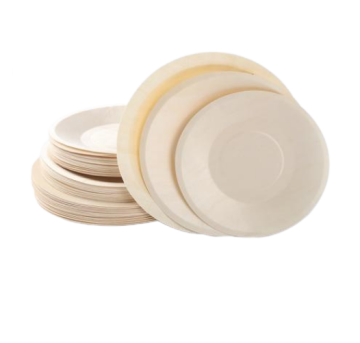 Wooden Round Plate Party Plate