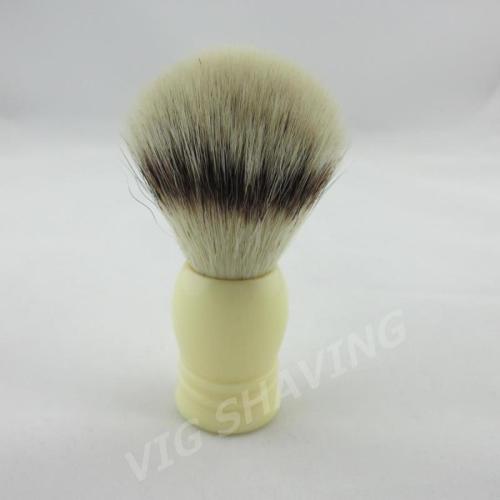 Synthetic Fibre Faux badger color shaving brush Begie resin handle, Men Brush gift