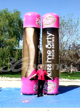 Kiss Me Dirty Ad Tube Custom Inflatable (BMIC272)