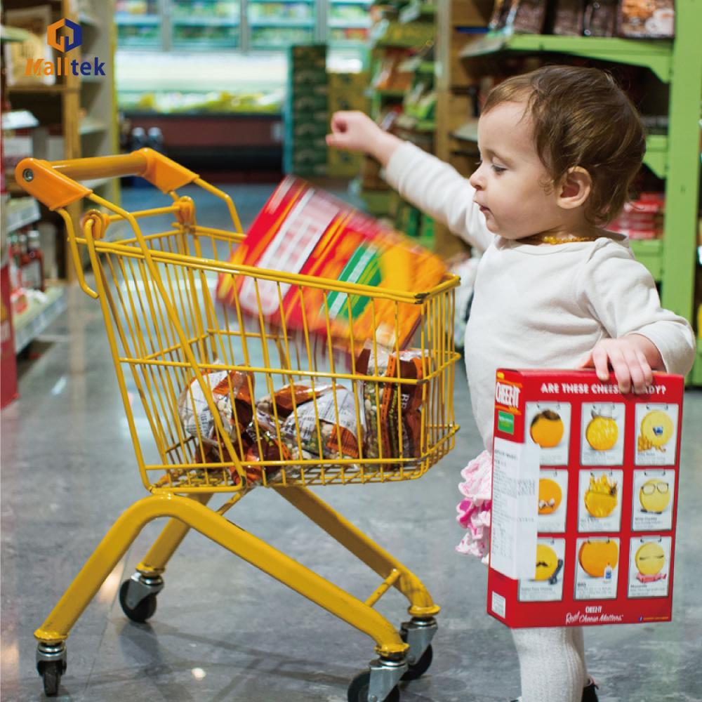 Kids Metal Supermarket Mini Shopping Cart