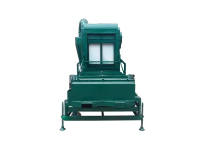 Mini wheat cleaning machine with wheat huller
