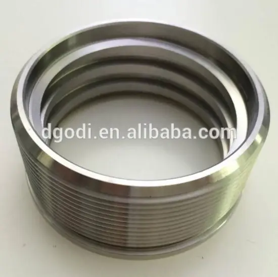 industrial sewing machine spare parts of threaded stainless steel sleeve