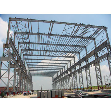 Steel structure workshop with 250 ton crane and 30 meters high