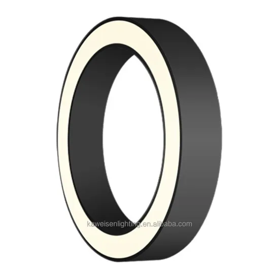 Modern Black LED Ceiling Light Ring: 24-inch Circular Aluminum Kitchen and Dining Room Lighting