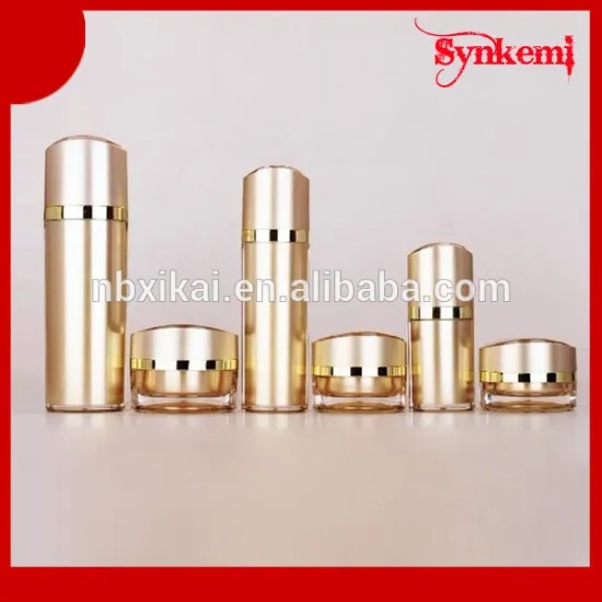 Plastic cosmetic packaging bottles