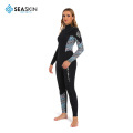 Seaskin Womens 4/3mm Stretch Steamer High Elastic Wetsuit Penuh