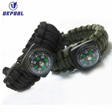 Premium Survival Bracelet Kit with Whistle Buckle