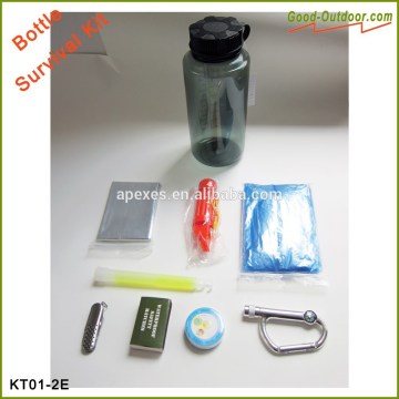 Bottle emergency waterproof survival kit