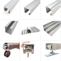 Universal aluminum alloy track wheel door accessories