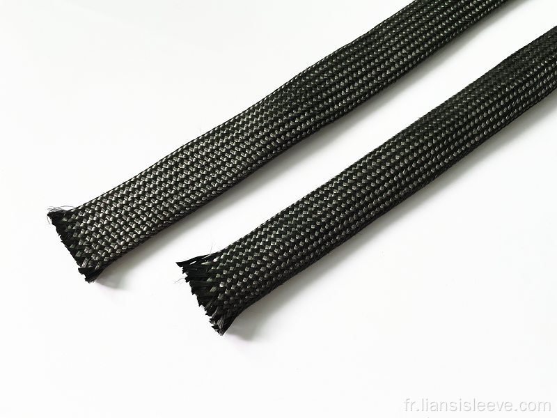 Stabilité en gros en fibre de carbone à manches tressées