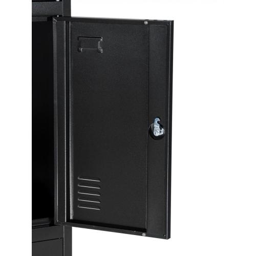 3 Door Box Lockers Black for formal offices