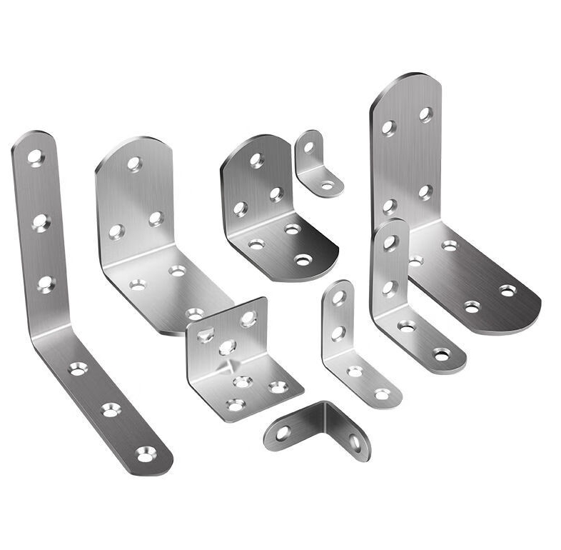 Placa plana de canal, 7 orificios, electrocincado