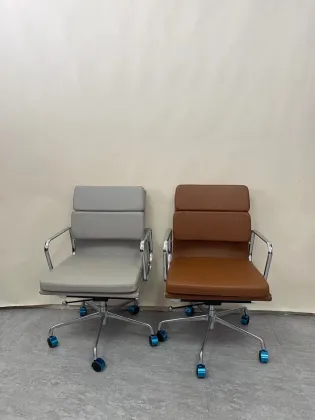 adjustable computer leather home office chairs with cushion