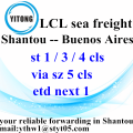 Goedkoopste Ocean Freight tarieven naar Buenos Aires