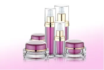 oval plastic acrylic cosmetic container