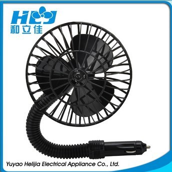 5 inches mini fixed straight pipe plastic car fan 12v