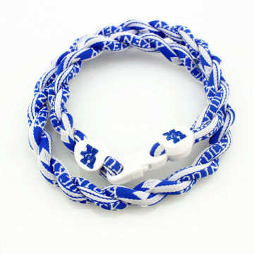 Nylon Braided Rope Necklace, Customized Fashion Titanium Sport Necklaces To Relax Nervous