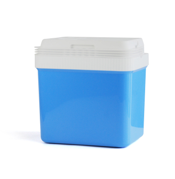 Plastic Ice Cooler Box for Cold Beverage Transport in Cars - Camping Friendly