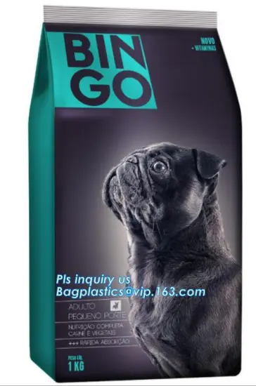 slider zipper daily dental dog food treats packaging bag, Pet Treats Pouch Custom Printed Plastic Packaging Bags For Dog Food